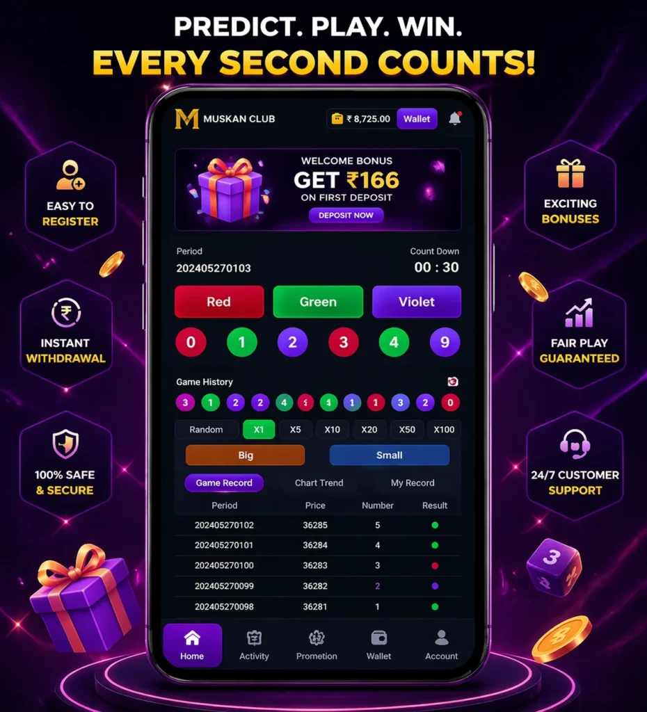 Muskan Club app Gift Code & Referral Details